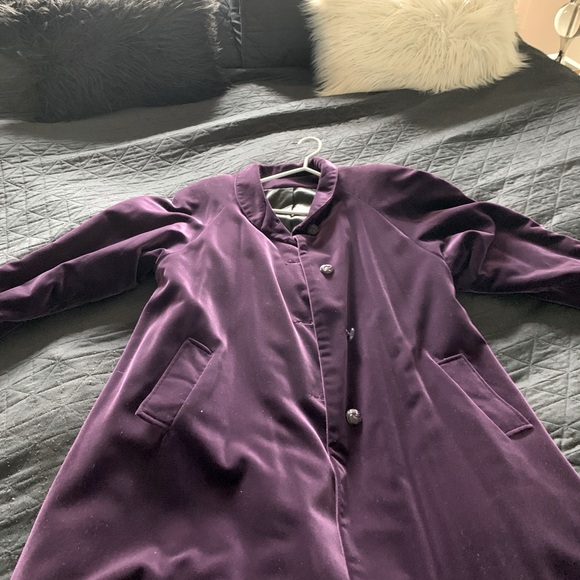 Vintage custom made velvet car coat - lined - Picture 1 of 10